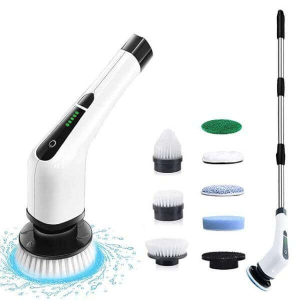 Rechargeable Cordless Electric Spin Scrubber Kit