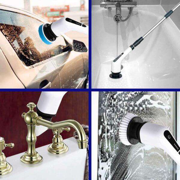 Rechargeable Cordless Electric Spin Scrubber Kit