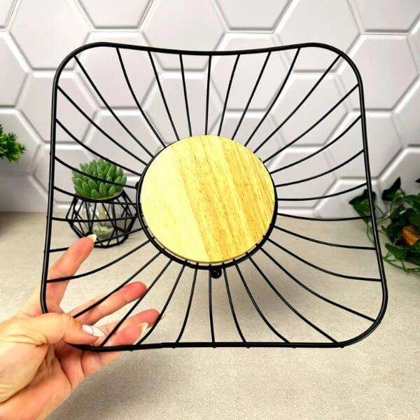 Square Metal Fruit Basket