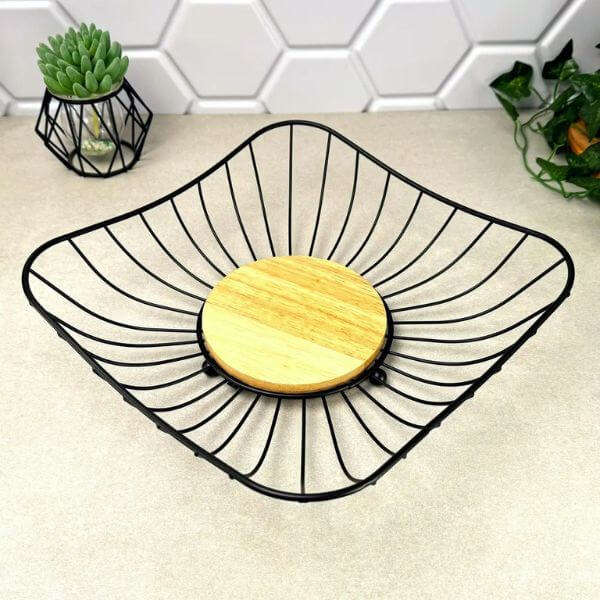 Square Metal Fruit Basket