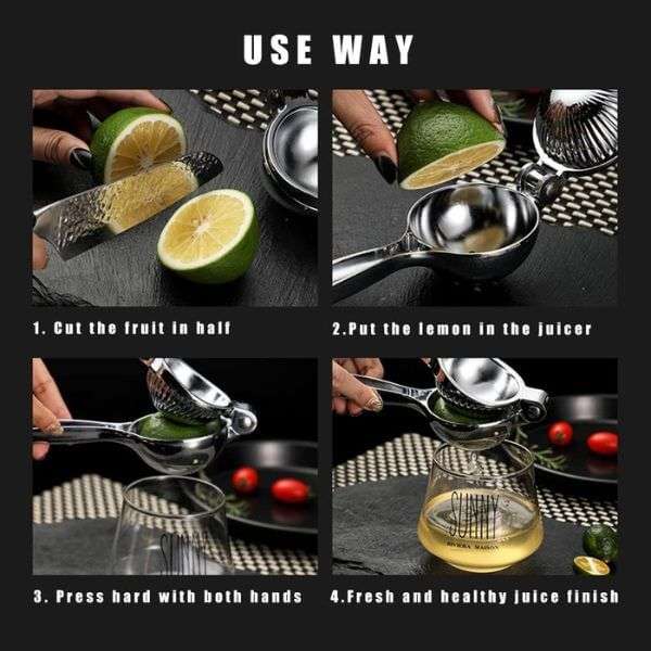 Stainless Steel Manual Hand Press Lemon Squeezer