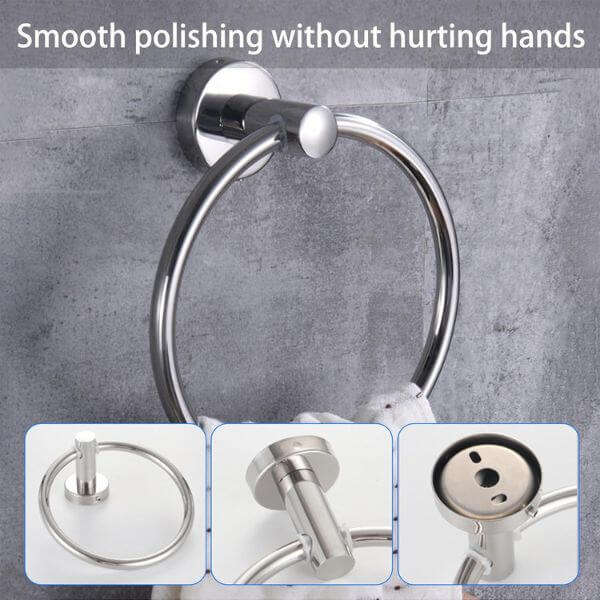 Stainless Steel Round Bathroom Towel Ring