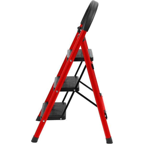 3 Step Folding Step Ladder with Wide Non Slip Pedals