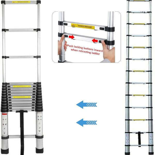 4.1 Meter Telescopic Straight Ladder
