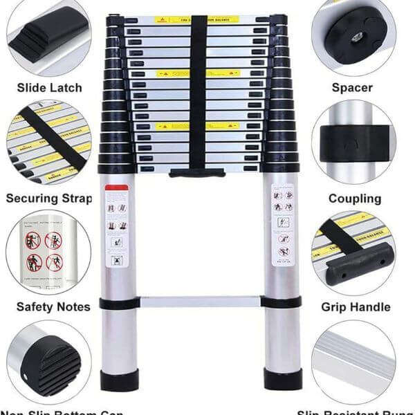4.1 Meter Telescopic Straight Ladder
