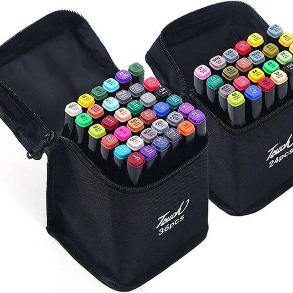 48PCS Sketch Art Markers for Kids