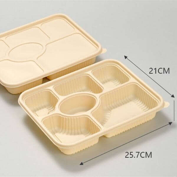 6 Compartment Disposable Lunch Box