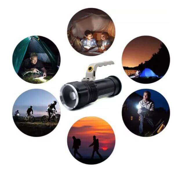 LED Rechargeable Flashlight Search Light