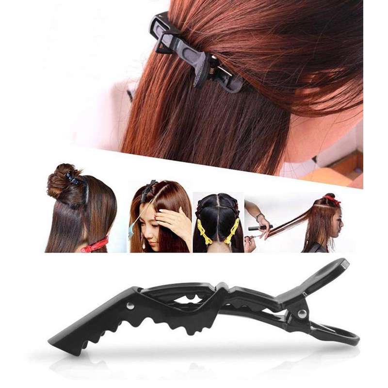 3Pcs Universal Crocodile Hairdressing Cutting Clamps