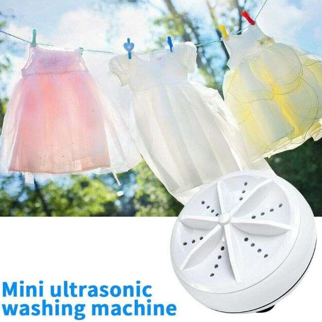 Ultrasonic Turbine Mini Washing Machine