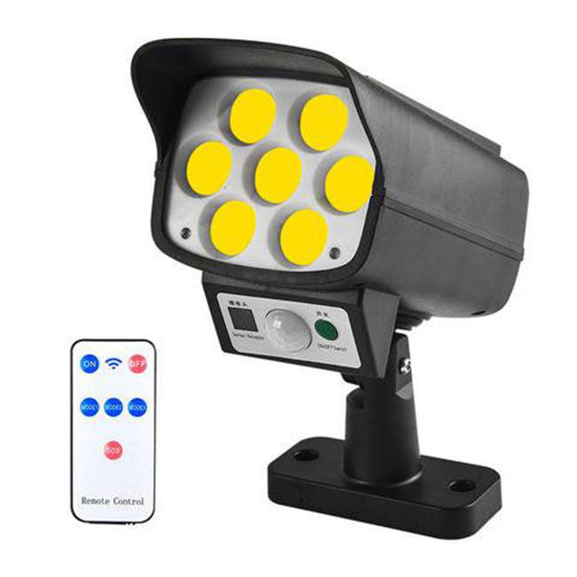 Realistic Camera Looking Solar Monitoring Lamp