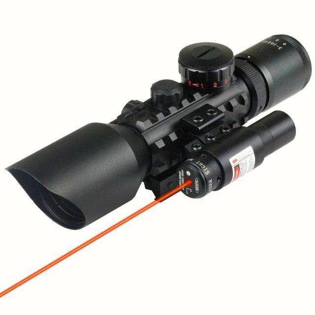 Tactical Aiming Scope with Laser Sight LS3-10x42E
