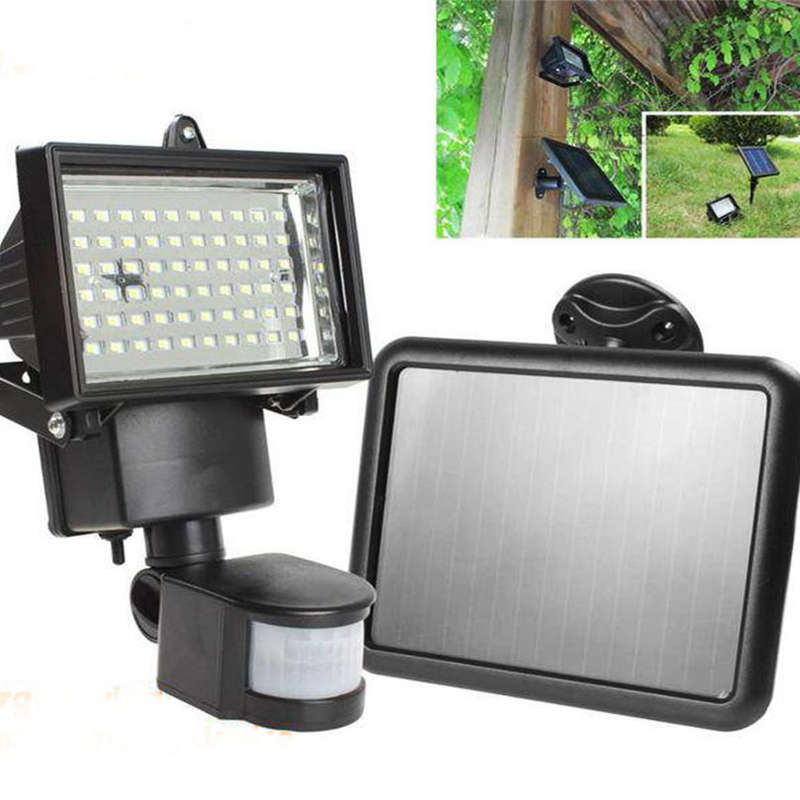 60 LED Solar Security Light With PIR