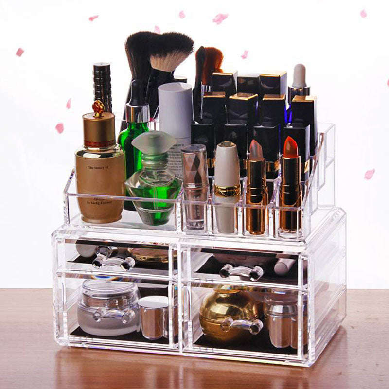 Cosmetic Storage Rack 2 Small + 2 Medium Drawers