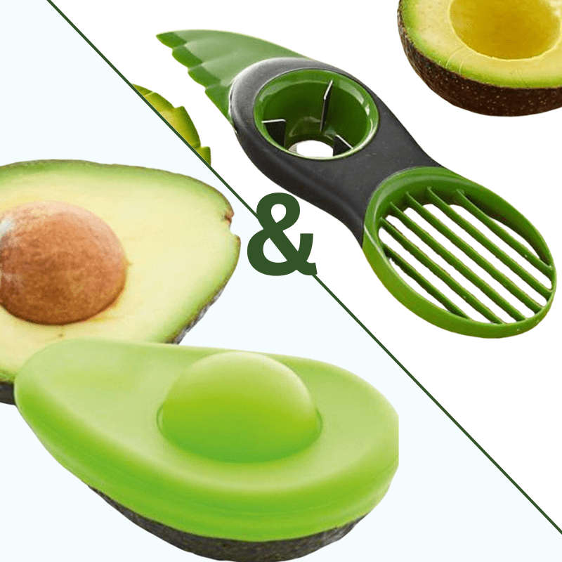 Silicone Avocado Saver Plus 3 in 1 Avocado Slicer