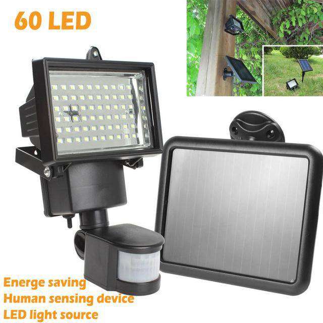 60 LED Solar Security Light With PIR