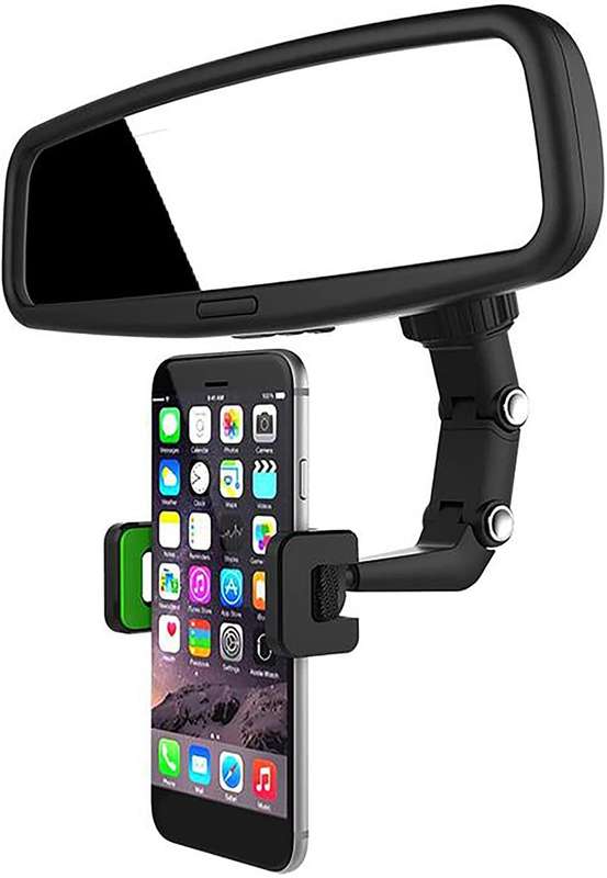Multifunctional Rearview Mirror Phone Holder