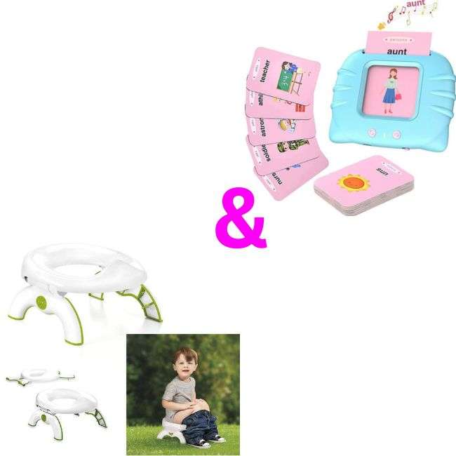 Kiddies Potty Trainer Plus Educational Audible Card Reading Toy