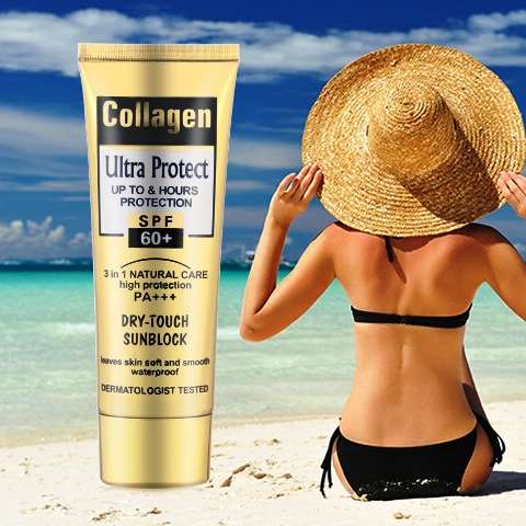 Collagen 60+ SPF Dry Touch Sunblock Cream 100ml