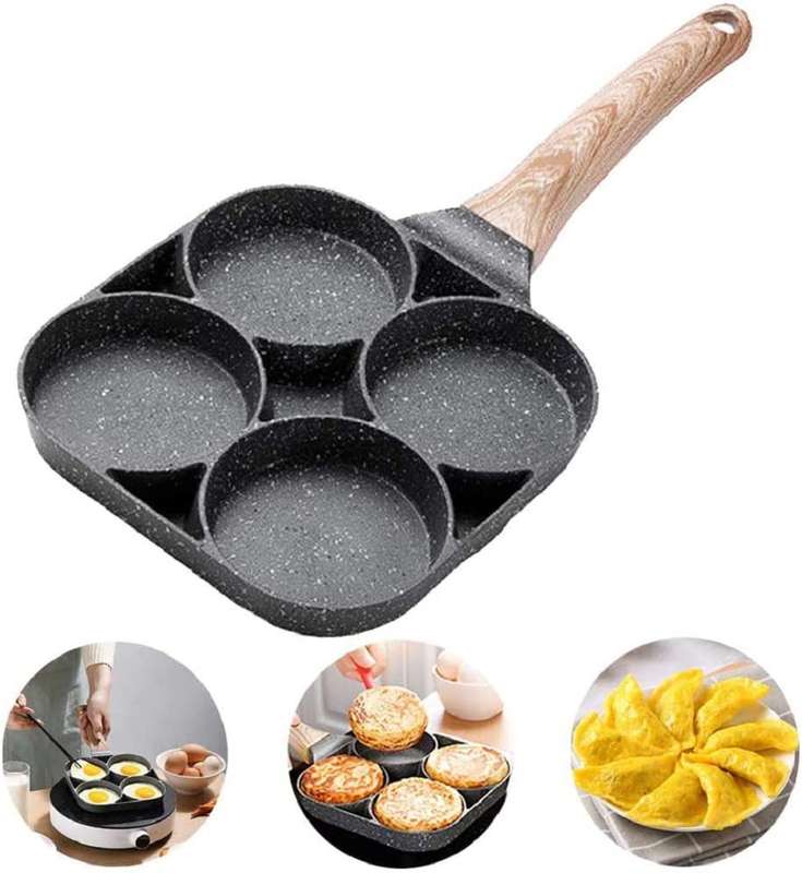 Non Stick Frying Pan with 4 Holes