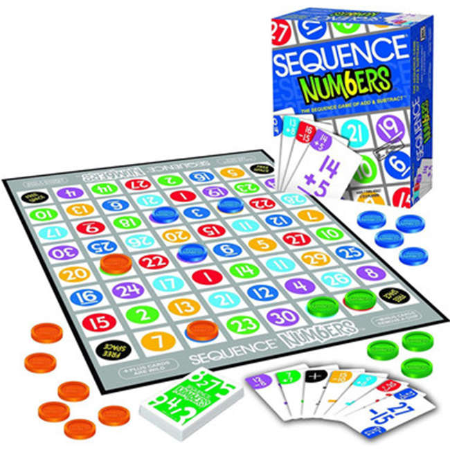 Sequence Numbers Board Game