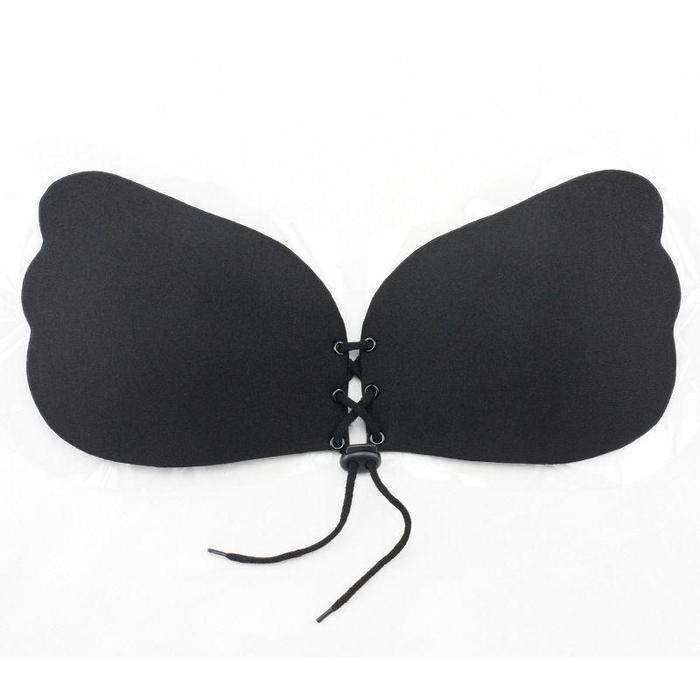 Front Draw String Cleavage Adhesive Bra