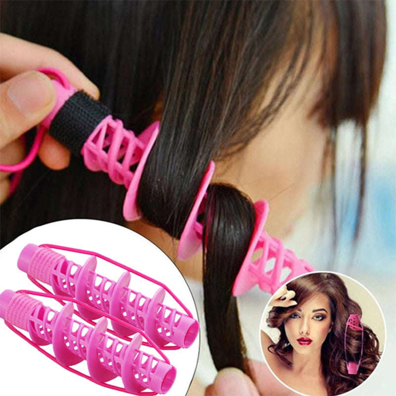 2pcs DIY Styling Hairdressing Spiral Curler