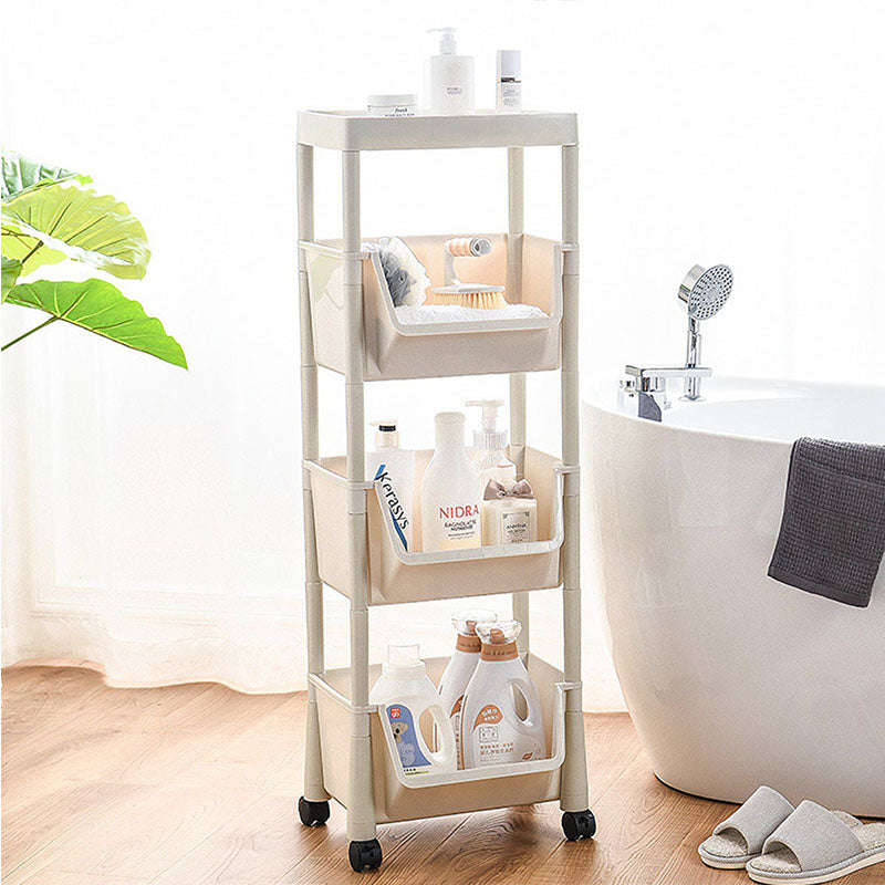 3 Layers Movable Storage Rack With Wheels