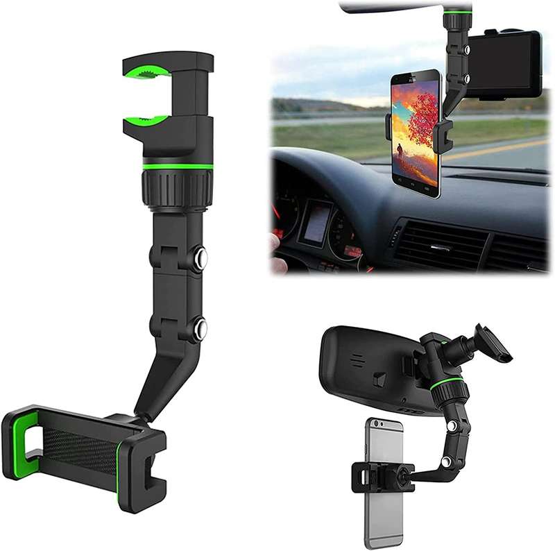 Multifunctional Rearview Mirror Phone Holder