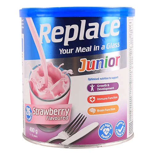 REPLACE JUNIOR 400G STRAWBERRY