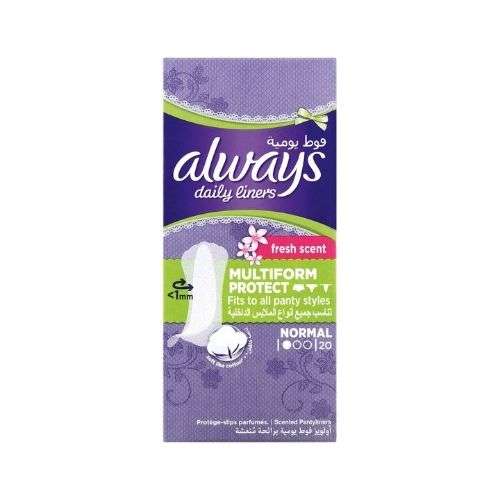 ALWAYS PLINERS M/FORM 20 SCENTED