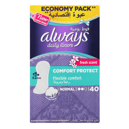 ALWAYS PLINERS NRM 40 SCENT COMF PROT