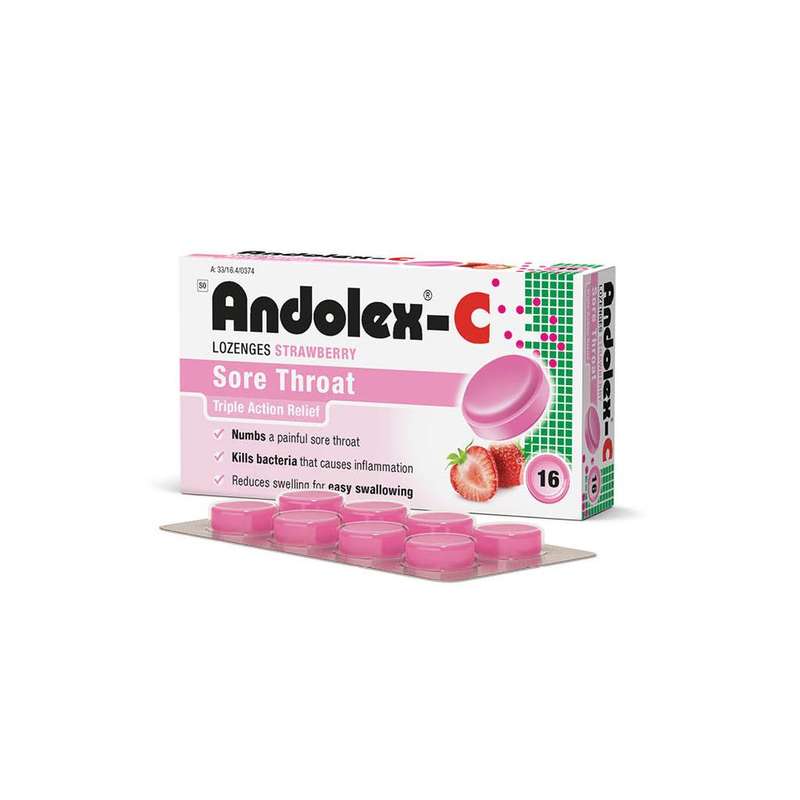 ANDOLEX C LOZENGES 16 SBERRY