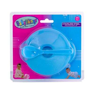 BABY THINGS FEEDING BOWL WITH SPOON ASTD