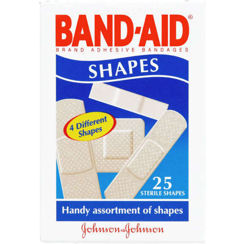 BANDAID 25 PLASTIC SHAPES