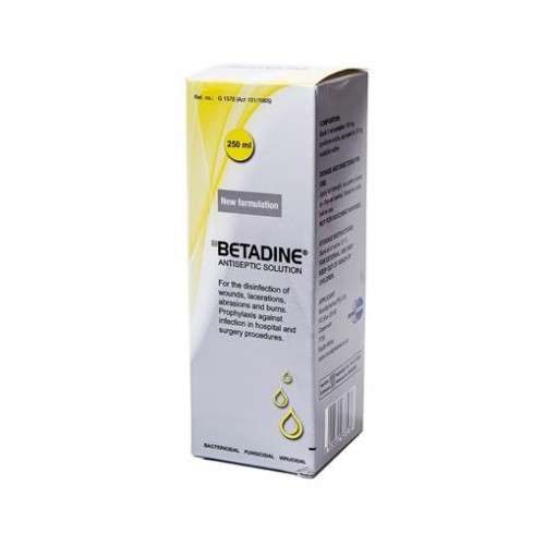 BETADINE ANTISEPTIC SOL 250ML