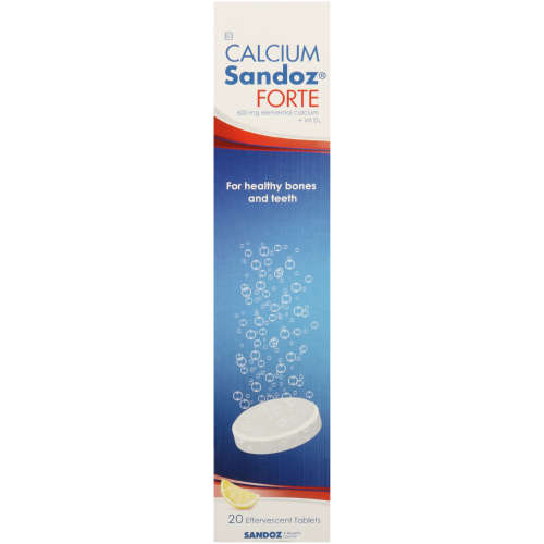 CALCIUM SANDOZ 500MG EFF 20