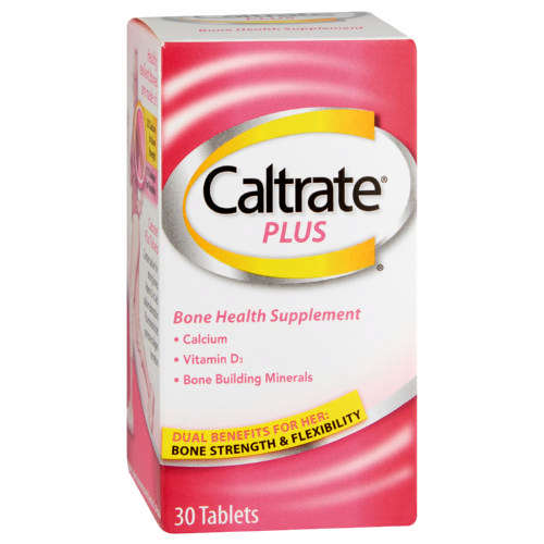 CALTRATE PLUS SOLID TABS 30 500UI + VIT