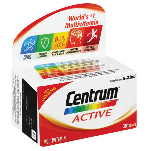 CENTRUM MULTIVITAMIN ACTIVE TABS 30
