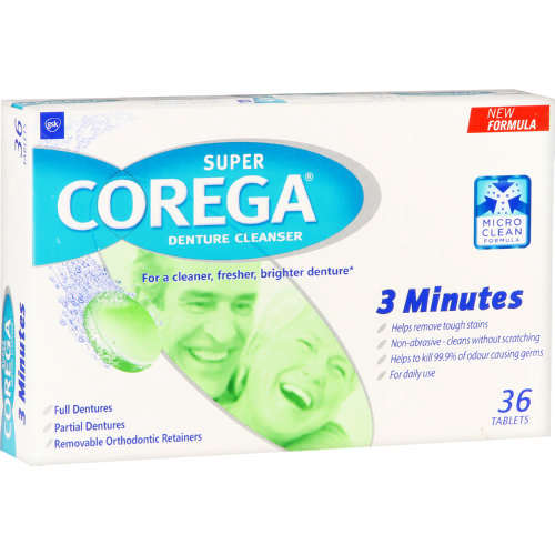COREGA SUPER DENTURE CLEANSER 36