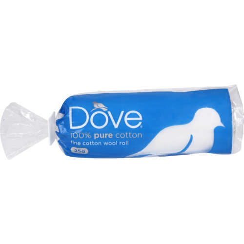 DOVE COTTON WOOL ROLL  25G