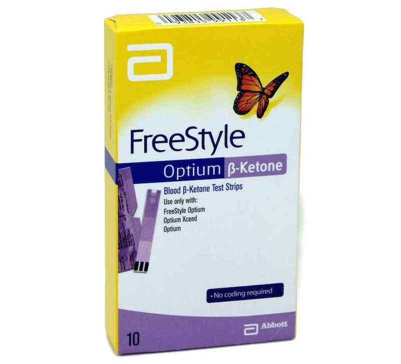 FREESTYLE OPTIUM KETONE TEST STRIPS 10