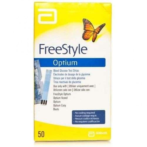 FREESTYLE OPTIUM TEST STRIPS 50 602025