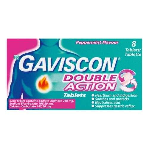 GAVISCON DOUBLE ACTION TABS  8