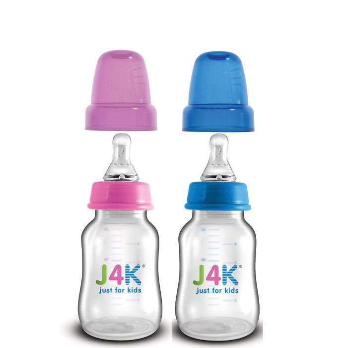 J4K FEEDING BOTTLE 130ML PINK