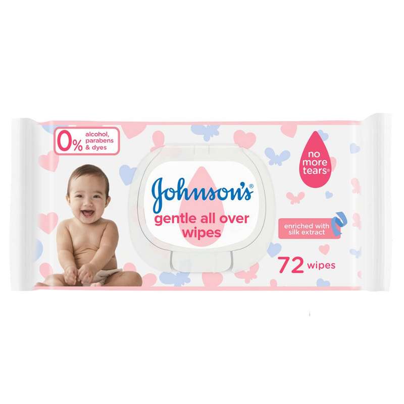 JS BABY WIPES  72 BABY GENTLE ALL OVER