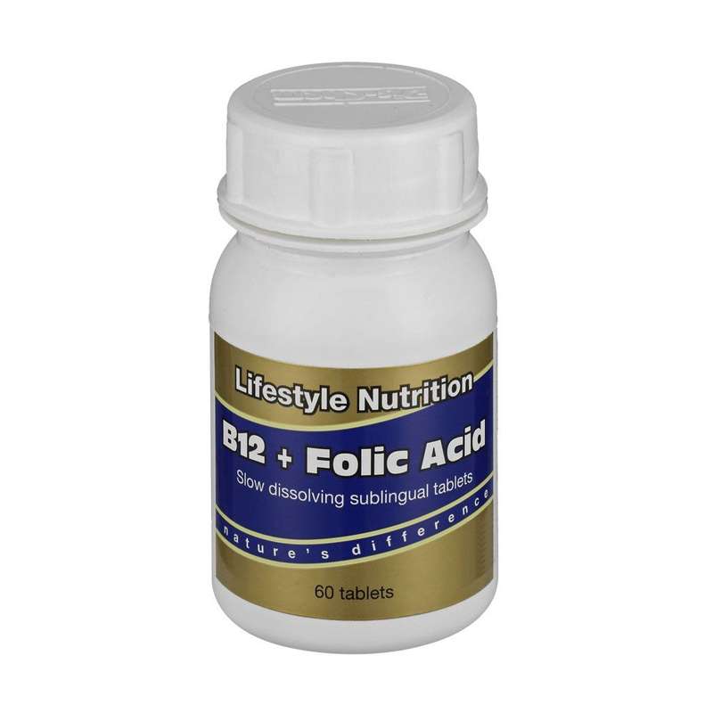 LIFESTYLE B12 & FOLIC ACID TABS   60