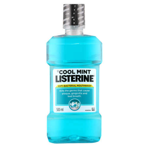 LISTERINE MWSH 500ML COOLMINT