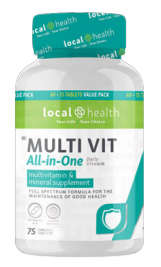 LOCAL HEALTH MULTIVIT TABS 60 + 15 FREE