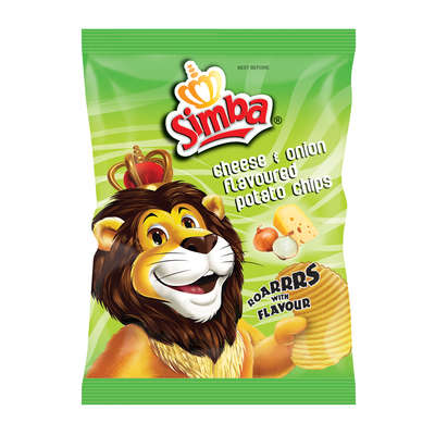 SIMBA CHIPS  36G CHEESE&ONION